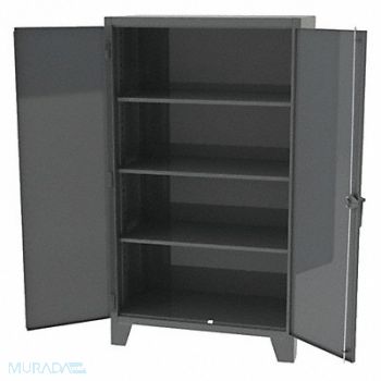 GREENE MANUFACTURING INC. Strg Cab 72 x36 x24 Charcoal 4Shlv, 40LE99