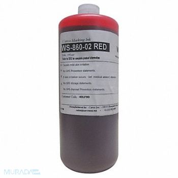 CARCO Marking Ink Dye Type Red qt. 5 to 15 min, 40LF90