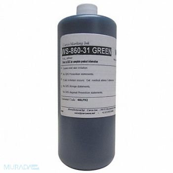 CARCO Marking Ink Dye Type Green 5 to 15 min., 40LF92