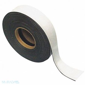 MAGNA VISUAL Magnetic Strip Roll White 2 x 50 ft., 40LH60