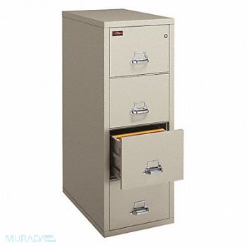 FIREKING FR Filing Cabinet 4 Drawrs Lgal Parchmnt, 40LL46