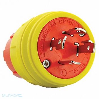 ERICSON Plug Industrial 480VAC 30A L16-30P 3P 4W, 40LM92