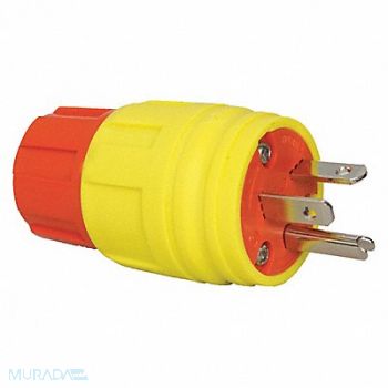 ERICSON Plug Industrial 5-20P 20A 125VAC Yellow, 40LN18