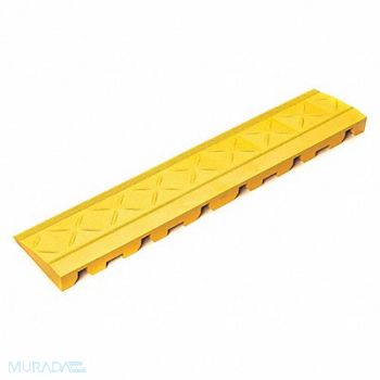 SAFE-FLEX Mat Ramp Yellow 4 in x 18 in PK10, 40LP89