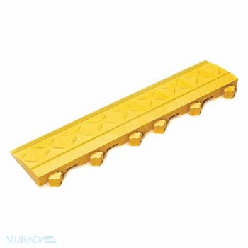 SAFE-FLEX Mat Ramp Yellow 4 in x 18 in PK10, 40LP90