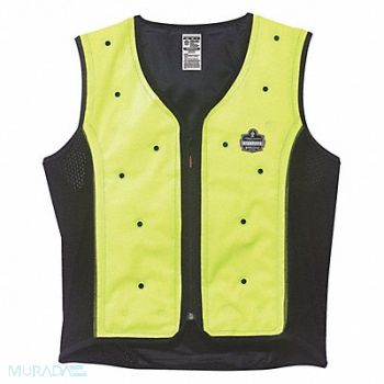 CHILL-ITS BY ERGODYNE Dry Cooling Vest Lime 72 hr 3XL, 40LR14