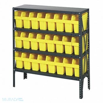 QUANTUM STORAGE SYSTEMS G7415 Bin Shlvng 12inx39inx36in Yellow, 40N212