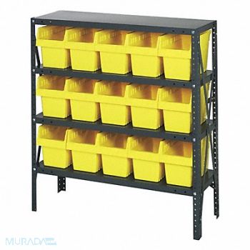 QUANTUM STORAGE SYSTEMS G7416 Bin Shlvng 12inx39inx36in Yellow, 40N213