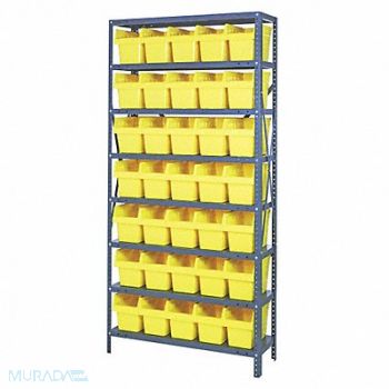 QUANTUM STORAGE SYSTEMS G7427 Bin Shlvng 18inx75inx36in Yellow, 40N217