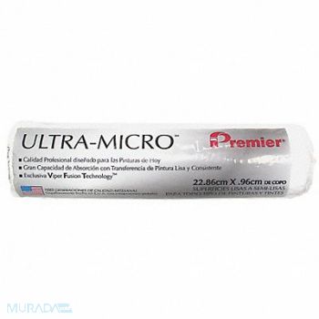 PREMIER Roller Cover 9 L 3/8 Nap Microfiber, 40NE78