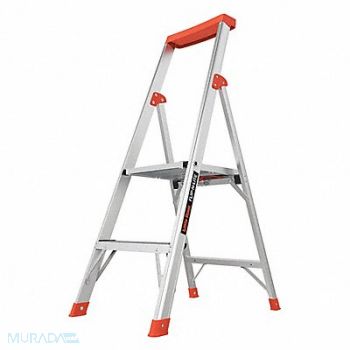 LITTLE GIANT Platform Stepladder 4ft Alum 300 lb., 40P130