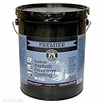 HENRY Asphalt Sealer Pail Gray 4.8 gal, 40P319