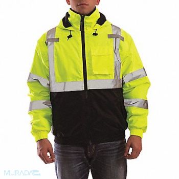 TINGLEY H1998 Hi-Vis Bomber Jacket Class 3 Ylw 3X, 40P560
