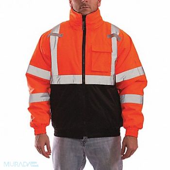 TINGLEY H1998 Hi-Vis Bomber Jacket Class 3 Org 3X, 40P568