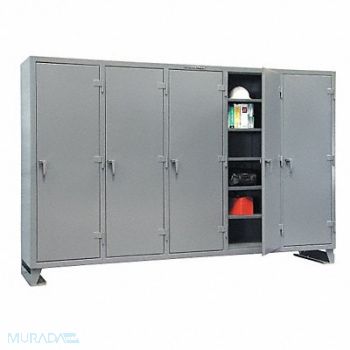 STRONG HOLD Strg Cab 78 x122 x24 Gray 25Shlv, 40V597