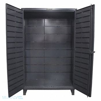 STRONG HOLD Bin Cabinet 78 x48 x24 Dark Gray 0Bns, 40V691