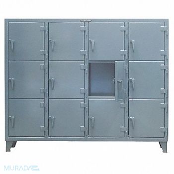 STRONG HOLD Lckr 3x3Lckr Drk Gry 68 x62 x18 Assm, 40V776