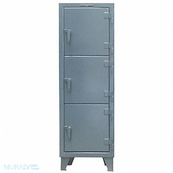 STRONG HOLD Lckr 3x1Lckr Dark Gray 68 x22 x18 Assm, 40V774