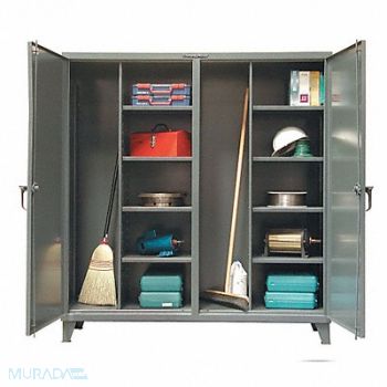 STRONG HOLD Strg Cab 78 x72 x24 DrkGry 8Shlv, 40V750