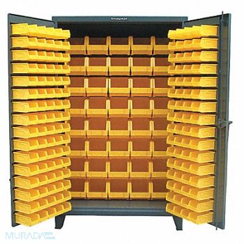STRONG HOLD Bin Cabinet 78 x36 x24 Dark Gray 0Bns, 40V690