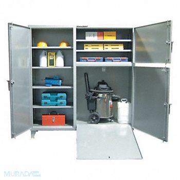 STRONG HOLD Strg Cab w/Rmp 78 x72 x24 DrkGry 6Shlv, 40V755