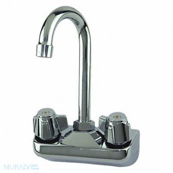 DOMINION COMMERCIAL FAUCETS Gooseneck Chrome Brass 2.0gpm, 40XC49