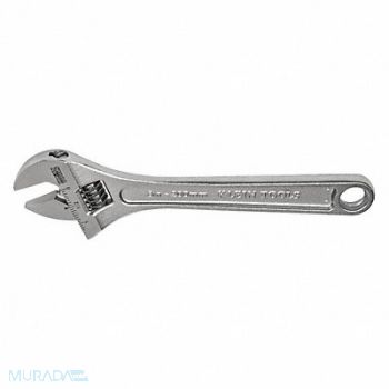 KLEIN TOOLS Adj. Wrench 8 1-1/8 Cap. Chrome, 40Y957