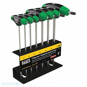 KLEIN TOOLS 7 pc Journeyman T-Handle Set with Stand, 40Z346