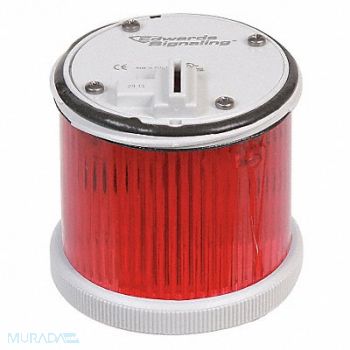 EDWARDS SIGNALING Stacklight Warning Light 120VAC Red, 40Z993