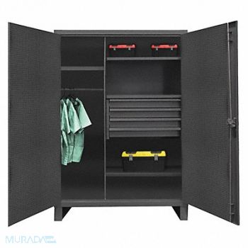 DURHAM MFG StrgCab Legs Gray 78 x 48 x 24, 410Y50