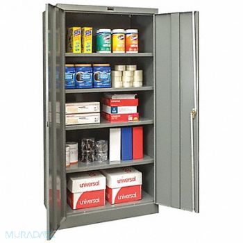 GRAINGER APPROVED Shelving Cabinet 72 H 36 W Gray, 411K86