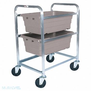 GRAINGER APPROVED Tub Rack 600 lb Ld Cap. Aluminum Cart, 414X80