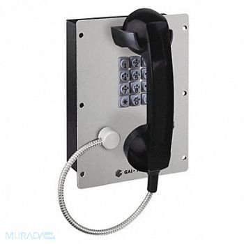 GAI-TRONICS Telephone VoIP/Ethernet Gray Flush Mount, 414Y40