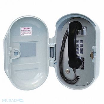 GAI-TRONICS Telephone VoIP/Ethernet Gy Surface Mount, 414Y57