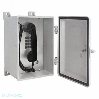 GAI-TRONICS Telephone VoIP/Ethernet Gy Surface Mount, 414Y60