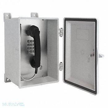 GAI-TRONICS Telephone VoIP/Ethernet Gy Surface Mount, 414Y61