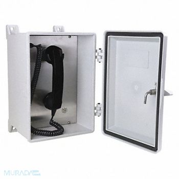 GAI-TRONICS Telephone VoIP/Ethernet Gy Surface Mount, 414Y62