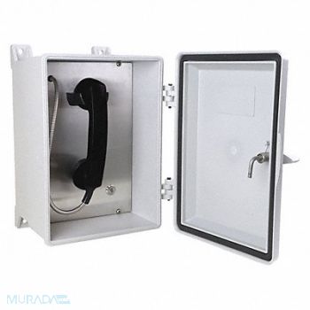 GAI-TRONICS Telephone VoIP/Ethernet Gy Surface Mount, 414Y63