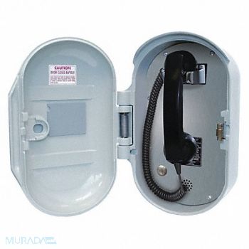 GAI-TRONICS Telephone VoIP/Ethernet Gy Surface Mount, 414Y66