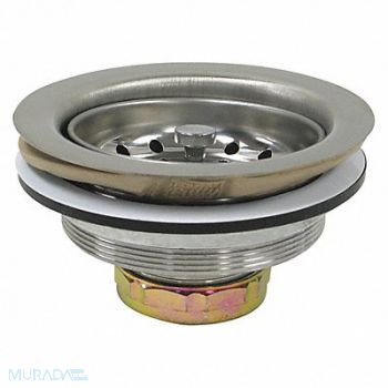 PERFECT PUTTY SS Zinc Basket Strainer 4-1/2in, 415F47