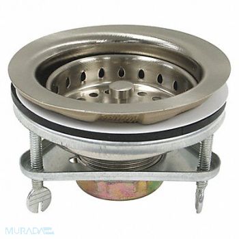 PERFECT PUTTY Brass SS BasketStrainer 3-1/2in to 4in, 415F51