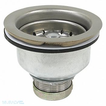 PERFECT PUTTY SS Zinc Basket Strainer 4-1/2in, 415F54