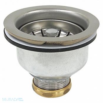 PERFECT PUTTY Brass SS Zinc Strainer 3-1/2in to 4in, 415F56