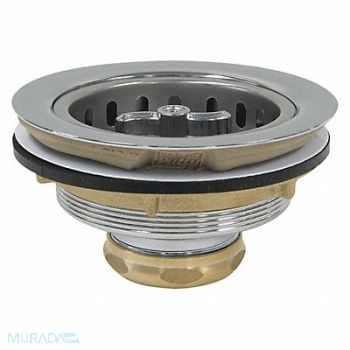 PERFECT PUTTY Brass SS Basket Strainer 5in, 415F58