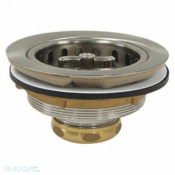 PERFECT PUTTY Brass SS Basket Strainer 5in, 415F59