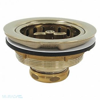 PERFECT PUTTY Brass SS Basket Strainer 5in, 415F61