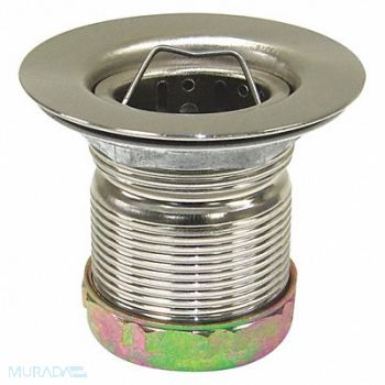 PERFECT PUTTY Brass SS Basket Strainer 3-1/2in, 415F63