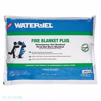 WATERJEL Fire Blanket 5 ft W 6 ft L Tan, 415J30