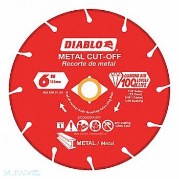 DIABLO Diamond Saw Blade Blade Dia 6 in., 415J83