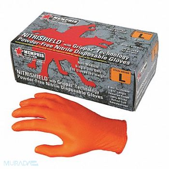 MCR SAFETY Disposable Gloves Nitrile XL PK100, 415M90